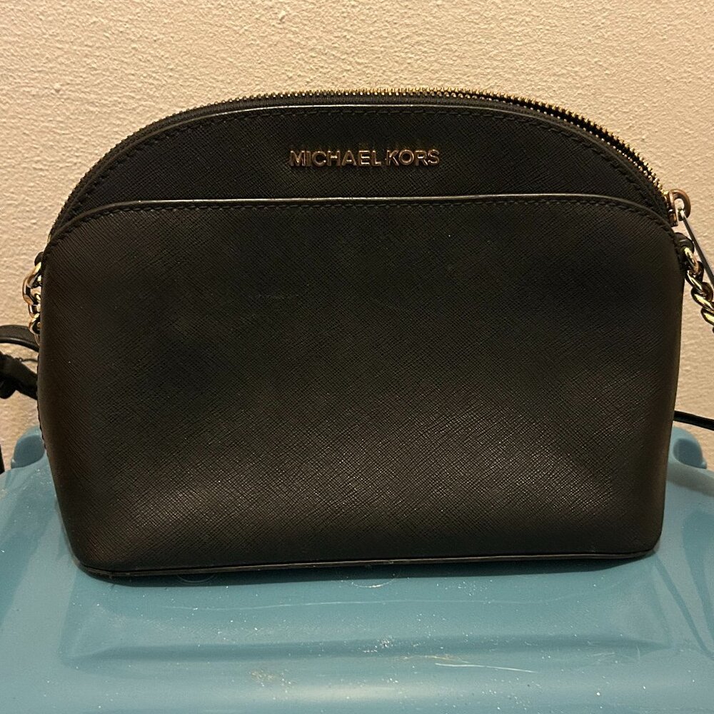 MICHAEL KORS Emmy Pebbled Leather Crossbody Bag